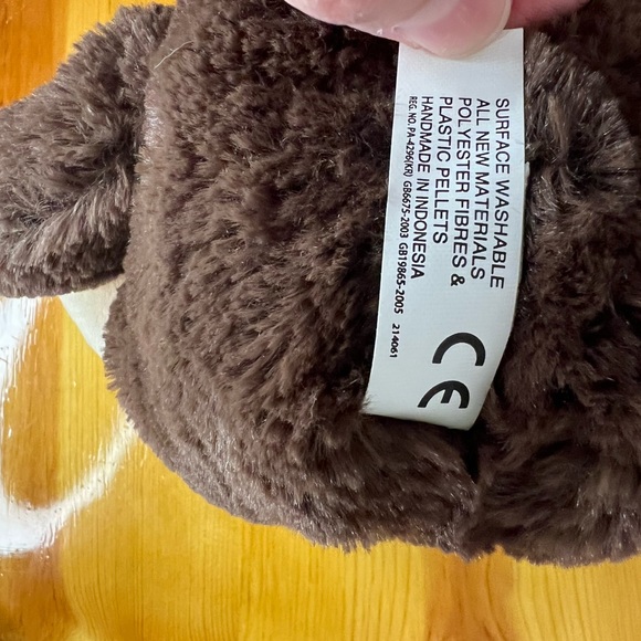 Aurora World Brown Monkey Big Eyes Big Feet Plush Stuffed Animal 9" Tan - Picture 5 of 5